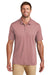 TravisMathew TM1MY399 Mens Bayfront Moisture Wicking Short Sleeve Polo Shirt Roan Rouge Model Front