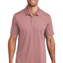 TravisMathew Mens Bayfront Moisture Wicking Short Sleeve Polo Shirt - Roan Rouge