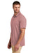 TravisMathew TM1MY399 Mens Bayfront Moisture Wicking Short Sleeve Polo Shirt Roan Rouge Model Side