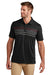 TravisMathew TM1MY400 Mens Coto Performance Wrinkle Resistant Short Sleeve Polo Shirt Black Model Front