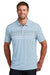 TravisMathew TM1MY400 Mens Coto Performance Wrinkle Resistant Short Sleeve Polo Shirt Heather Kentucky Blue Model Front
