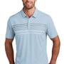 TravisMathew Mens Coto Performance Wrinkle Resistant Short Sleeve Polo Shirt - Heather Kentucky Blue