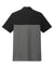 TravisMathew TM1MY401 Mens Sunset Blocked Wrinkle Resistant Short Sleeve Polo Shirt Black/Heather Dark Grey Flat Back