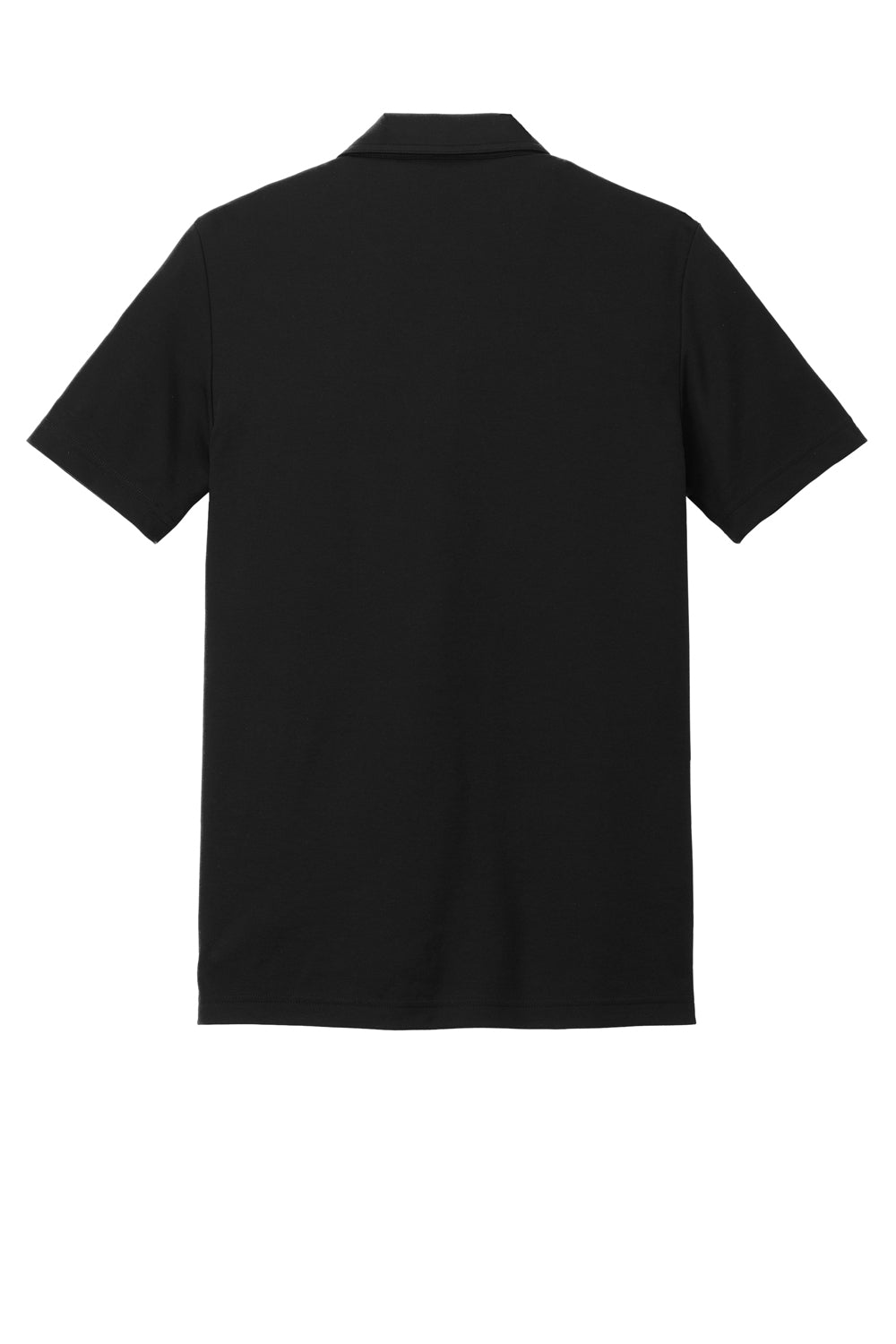 TravisMathew TM1MY402 Mens Coastal Wrinkle Resistant Short Sleeve Polo Shirt Black Flat Back