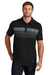 TravisMathew TM1MY402 Mens Coastal Wrinkle Resistant Short Sleeve Polo Shirt Black Model Front
