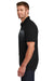 TravisMathew TM1MY402 Mens Coastal Wrinkle Resistant Short Sleeve Polo Shirt Black Model Side