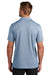 TravisMathew TM1MY402 Mens Coastal Wrinkle Resistant Short Sleeve Polo Shirt Heather Opal Blue Model Back