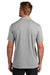 TravisMathew TM1MY402 Mens Coastal Wrinkle Resistant Short Sleeve Polo Shirt Heather Quiet Shade Grey Model Back
