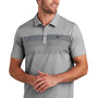 TravisMathew Mens Coastal Wrinkle Resistant Short Sleeve Polo Shirt - Heather Quiet Shade Grey