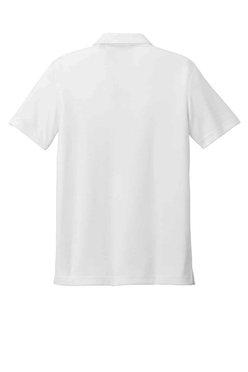 TravisMathew TM1MY402 Mens Coastal Wrinkle Resistant Short Sleeve Polo Shirt White Flat Back