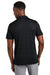 TravisMathew TM1MY403 Mens Oceanside Geo Wrinkle Resistant Short Sleeve Polo Shirt Black/Aegean Blue Model Back