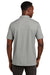 TravisMathew TM1MY403 Mens Oceanside Geo Wrinkle Resistant Short Sleeve Polo Shirt Heather Quiet Shade Grey/Dark Grey Model Back