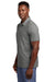 TravisMathew TM1MY404 Mens Oceanside Moisture Wicking Short Sleeve Polo Shirt w/ Pocket Heather Quiet Shade Grey Model Side
