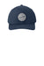 TravisMathew Hats TM1MZ334 Mens On Ice Patch Snapback Trucker Hat Blue Nights Flat Front