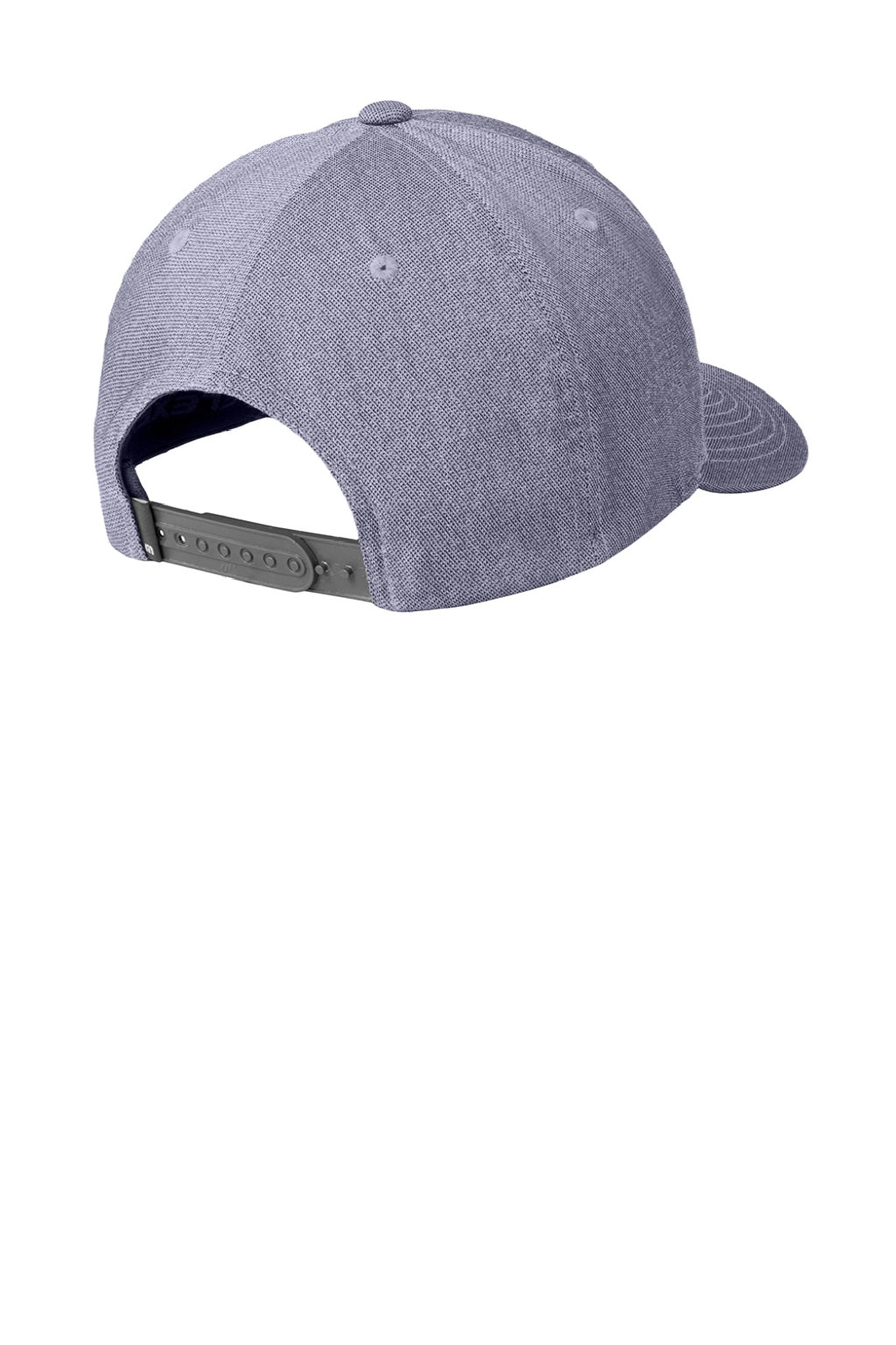 TravisMathew Hats TM1MZ334 Mens On Ice Patch Snapback Trucker Hat Heather Quiet Shade Grey Flat Back