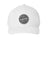 TravisMathew Hats TM1MZ334 Mens On Ice Patch Snapback Trucker Hat White Flat Front