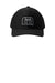 TravisMathew TM1MZ335 Mens Front Icon Snapback Hat Black Flat Front