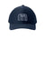 TravisMathew Hats TM1MZ335 Mens Front Icon Snapback Hat Blue Nights Flat Front