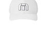TravisMathew Hats Mens Front Icon Snapback Hat - White