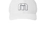 TravisMathew Mens Front Icon Snapback Hat - White