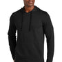 TravisMathew Mens Coveside Wrinkle Resistant Hooded Sweatshirt Hoodie w/ Pouch Pocket - Black