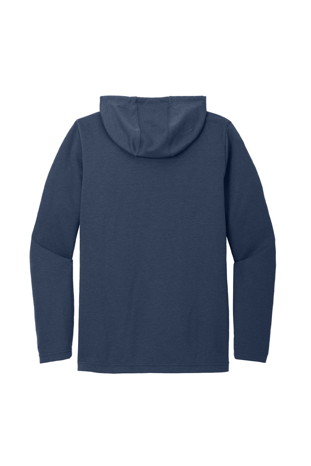 TravisMathew TM1MZ337 Mens Coveside Wrinkle Resistant Hooded Sweatshirt Hoodie w/ Pouch Pocket Night Blue Flat Back