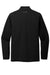 TravisMathew TM1MZ339 Mens Coveside Wrinkle Resistant 1/4 Zip Sweatshirt Black Flat Back