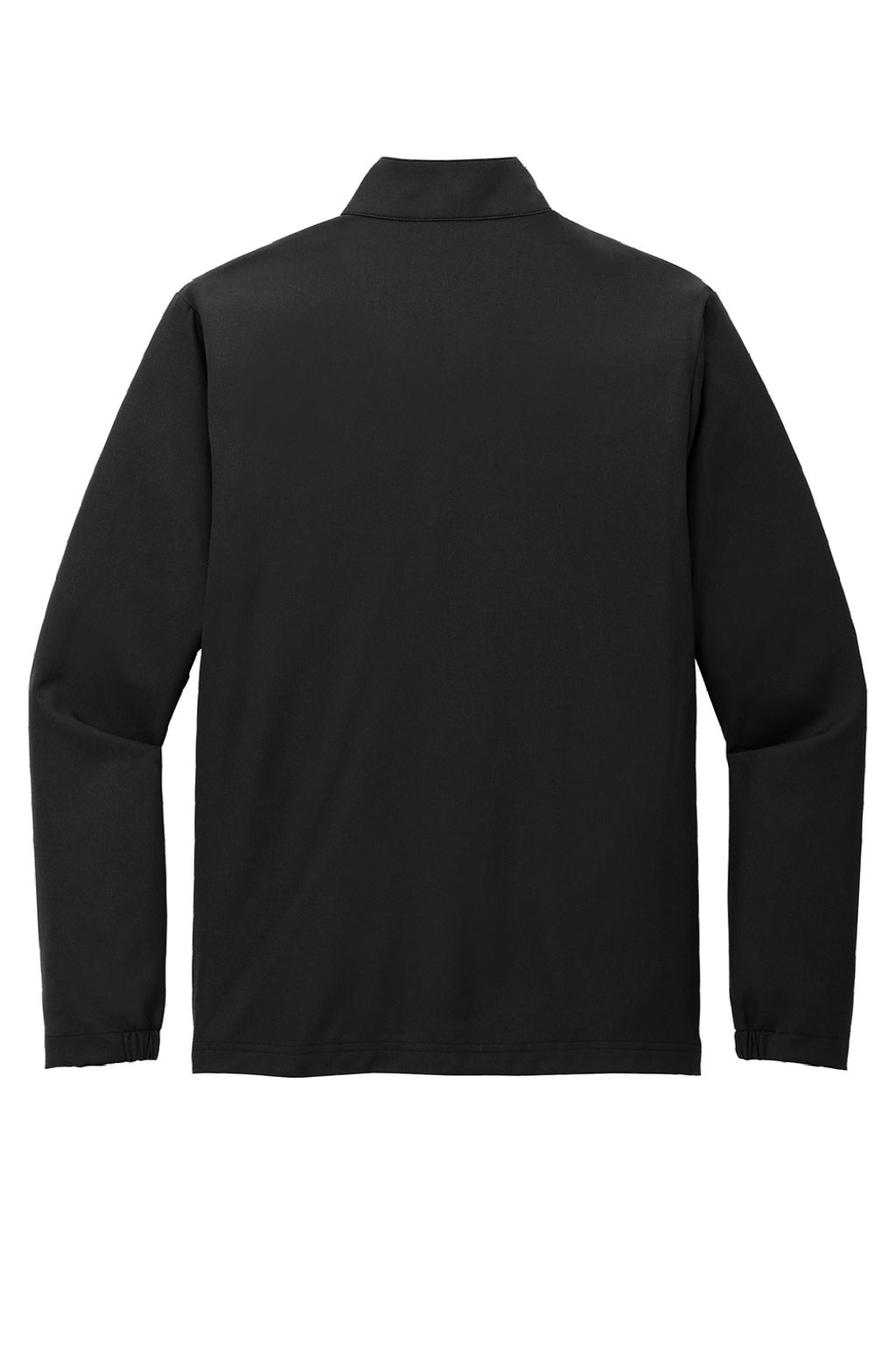 TravisMathew TM1MZ340 Mens Balboa Chest Stripe 1/4 Zip Sweatshirt w/ Pocket Black Flat Back