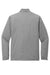 TravisMathew TM1MZ340 Mens Balboa Chest Stripe 1/4 Zip Sweatshirt w/ Pocket Heather Dark Grey Flat Back