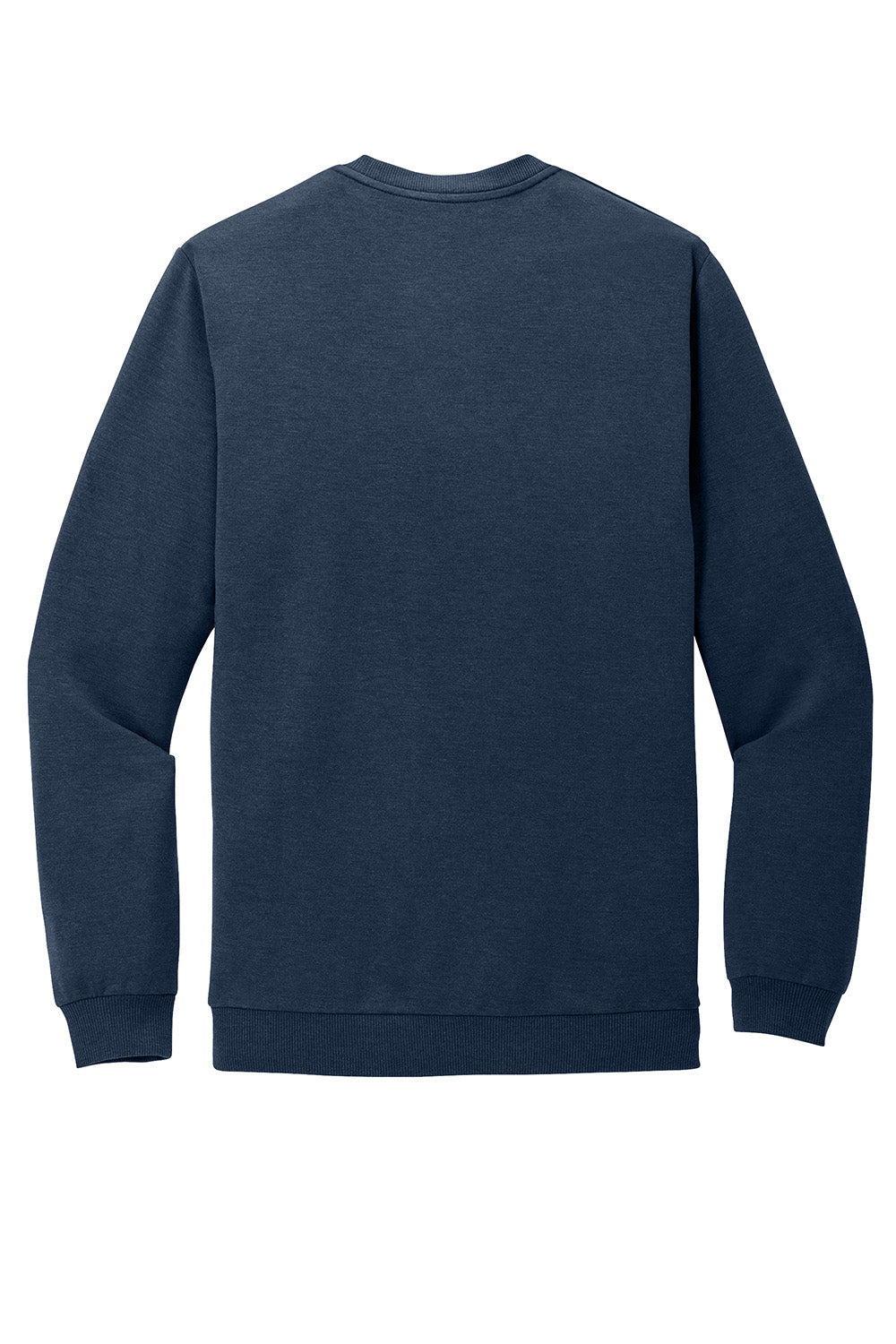 TravisMathew TM1MZ342 Mens Long Weekend Crewneck Sweatshirt Heather Night Blue Flat Back
