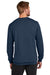 TravisMathew TM1MZ342 Mens Long Weekend Crewneck Sweatshirt Heather Night Blue Model Back