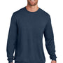 TravisMathew Mens Long Weekend Crewneck Sweatshirt - Heather Night Blue
