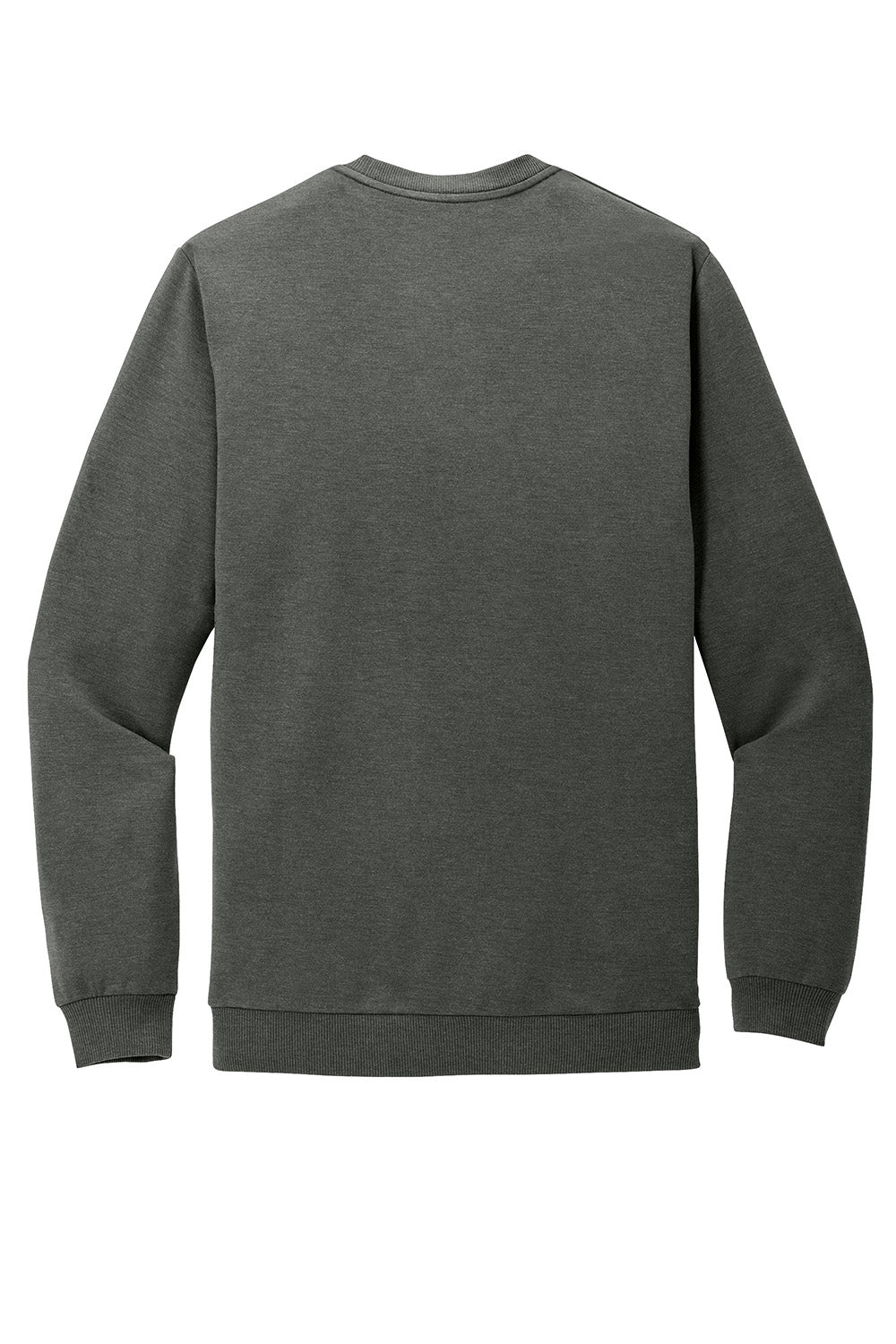 TravisMathew TM1MZ342 Mens Long Weekend Crewneck Sweatshirt Heather Dark Grey Flat Back