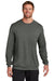 TravisMathew TM1MZ342 Mens Long Weekend Crewneck Sweatshirt Heather Dark Grey Model Front