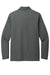 TravisMathew TM1MZ343 Mens Oceanside Moisture Wicking Long Sleeve Polo Shirt Heather Black Flat Back