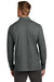 TravisMathew TM1MZ343 Mens Oceanside Moisture Wicking Long Sleeve Polo Shirt Heather Black Model Back