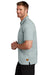 TravisMathew TM1MZ344 Mens Sunsetters Moisture Wicking Short Sleeve Polo Shirt w/ Pocket Heather Balsam Green Model Side