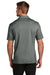 TravisMathew TM1MZ344 Mens Sunsetters Moisture Wicking Short Sleeve Polo Shirt w/ Pocket Heather Black Model Back