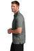 TravisMathew TM1MZ344 Mens Sunsetters Moisture Wicking Short Sleeve Polo Shirt w/ Pocket Heather Black Model Side