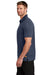 TravisMathew TM1MZ344 Mens Sunsetters Moisture Wicking Short Sleeve Polo Shirt w/ Pocket Blue Nights Model Side