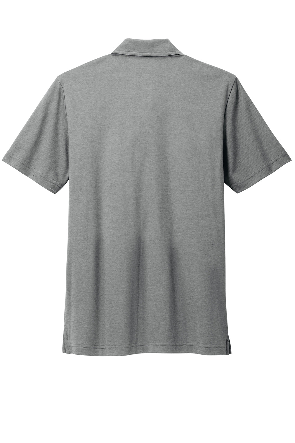 TravisMathew TM1MZ344 Mens Sunsetters Moisture Wicking Short Sleeve Polo Shirt w/ Pocket Heather Grey Flat Back