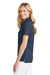 TravisMathew TM1WW001 Womens Oceanside Wrinkle Resistant Short Sleeve Polo Shirt Blue Nights Model Side
