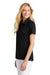 TravisMathew TM1WW001 Womens Oceanside Wrinkle Resistant Short Sleeve Polo Shirt Black Model 3Q