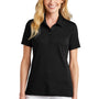 TravisMathew Womens Oceanside Wrinkle Resistant Short Sleeve Polo Shirt - Black
