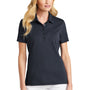 TravisMathew Womens Oceanside Wrinkle Resistant Short Sleeve Polo Shirt - Blue Nights