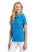 TravisMathew TM1WW001 Womens Oceanside Wrinkle Resistant Short Sleeve Polo Shirt Classic Blue Model 3Q