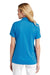 TravisMathew TM1WW001 Womens Oceanside Wrinkle Resistant Short Sleeve Polo Shirt Classic Blue Model Back
