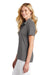 TravisMathew TM1WW001 Womens Oceanside Wrinkle Resistant Short Sleeve Polo Shirt Quiet Shade Grey Model Side