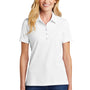 TravisMathew Womens Oceanside Wrinkle Resistant Short Sleeve Polo Shirt - White