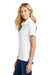 TravisMathew TM1WW001 Womens Oceanside Wrinkle Resistant Short Sleeve Polo Shirt White Model Side